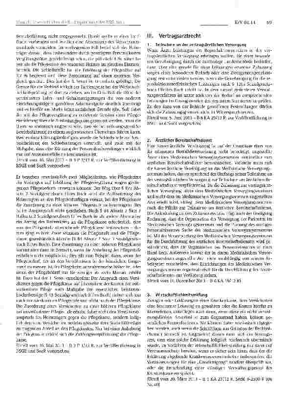 Vorschauseite 4: Übersicht über die Rechtsprechung des Bundessozialgerichts im Jahr 2013