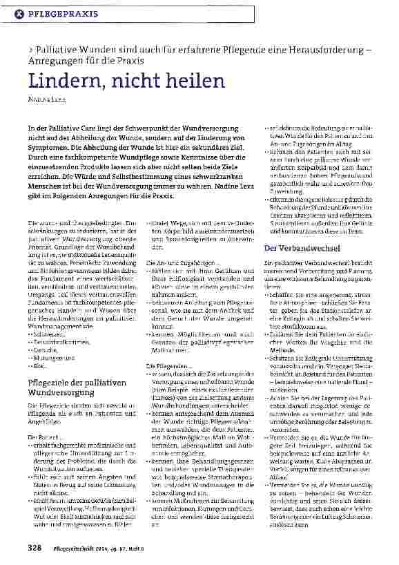 Vorschauseite 1: Lindern, nicht heilen