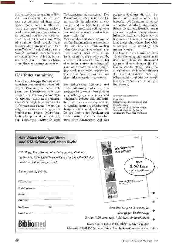 Vorschauseite 3: Miktionsund ToilettentrainingDurch Verhaltensänderungen zur Kontinenz