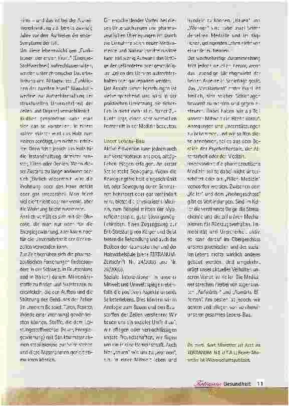 Vorschauseite 2: Vorbeugen und Vorbauen
