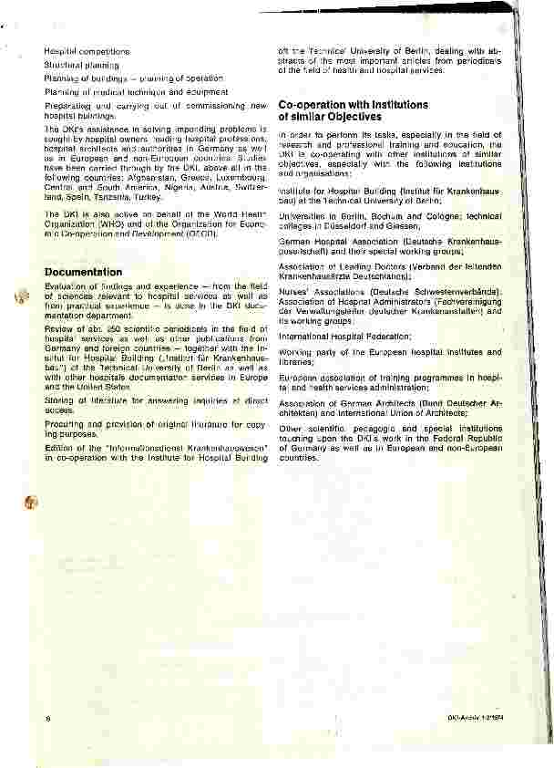 Vorschauseite 6: Das Deutsche Krankenhausinstitut DKI 1953-1973