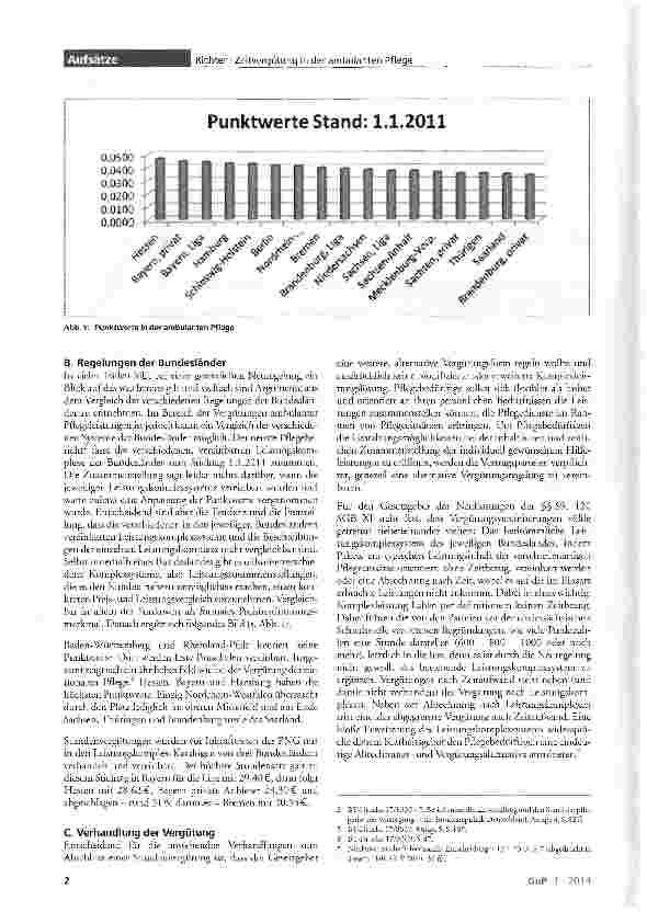 Vorschauseite 2: Die Zeitvergütung in der ambulanten Pflege nach den §§89, 120SGBXI