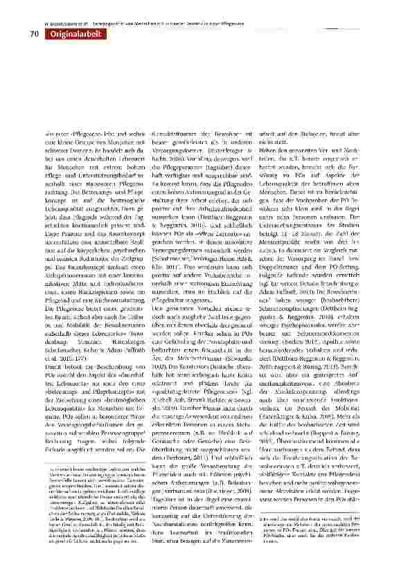 Vorschauseite 2: Lebensqualität von Bewohnerinnen einer Pflegeoase aus der Sicht von Pflegenden und Angehörigen -qualitative Befunde einer Evaluationsstudie