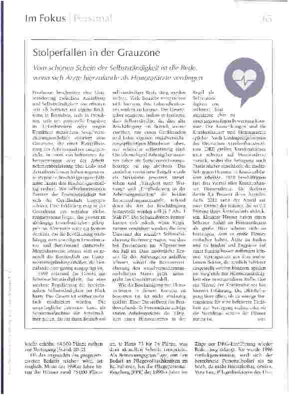 Vorschauseite 2: Spitzenpositionen sind immer schon schwer zu besetzen gewesen