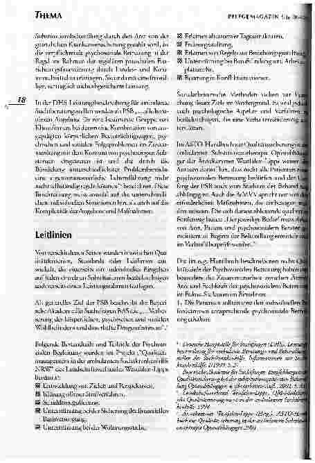 Vorschauseite 2: Qualitätskriterien der psychosozialen Betreuung in der Suchttherapie