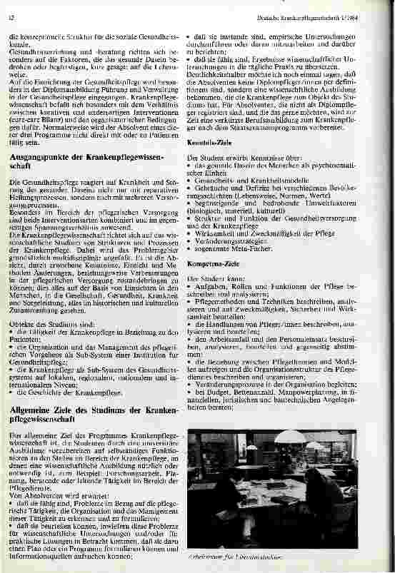 Vorschauseite 3: Das Studium der Krankenpflegewissenschaft Studienangebot an der Rechsuniversität in Maastricht