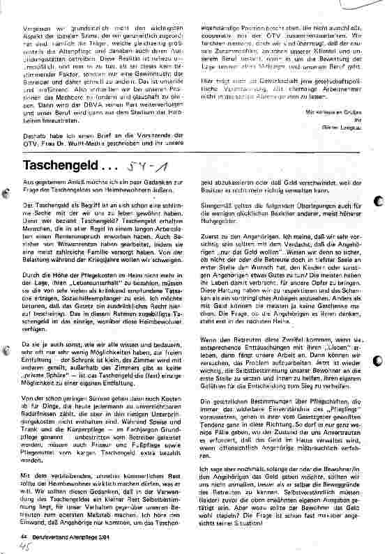 Vorschauseite 1: Taschengeld ...