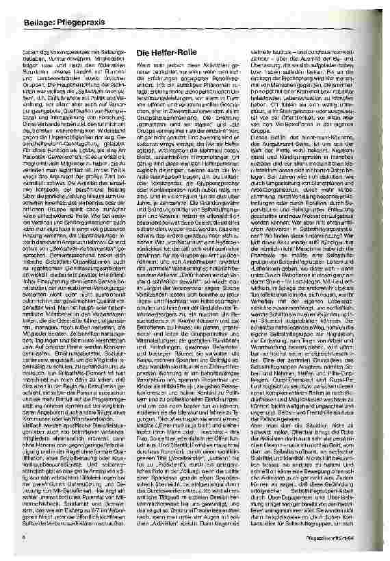 Vorschauseite 3: Selbsthilfe und Selbsthilfegruppen Selbstund Fremdhilfe in der Balance