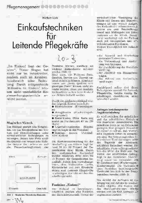 Vorschauseite 1: Einkaufstechniken für Leitende Pflegekräfte