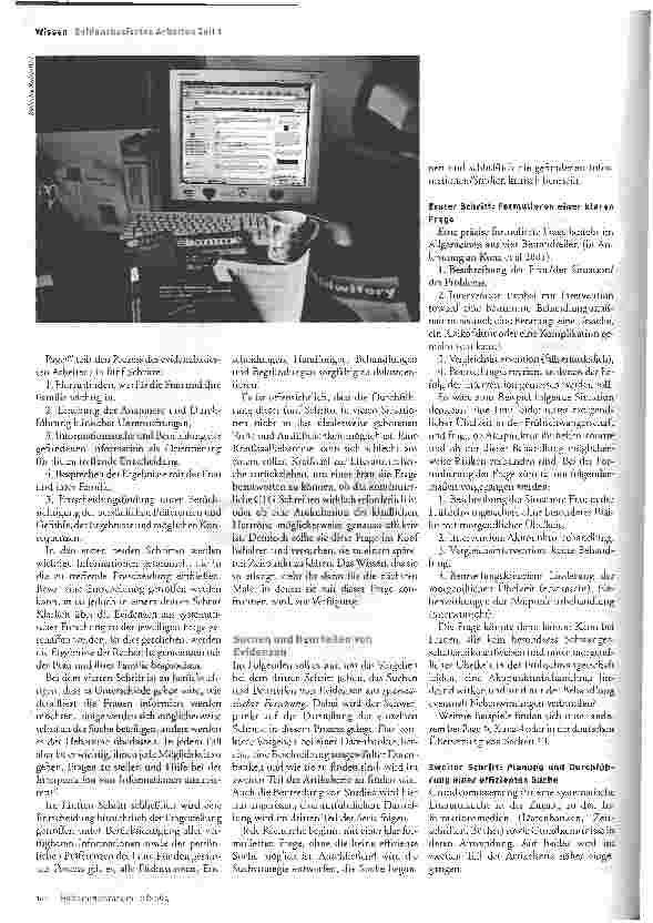 Vorschauseite 3: Die eigene Arbeit woranbringen: Theoretische GrundlagenEvidenzbasiertes Arbeiten, Teil 1
