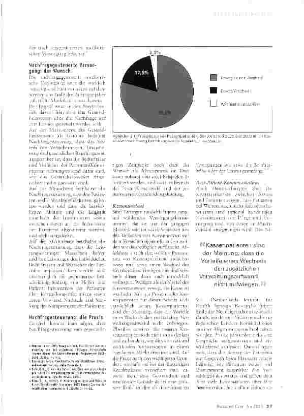 Vorschauseite 2: Nachfragesteuerung im niederländischen Gesundheitswesen: Wunsch und Praxis