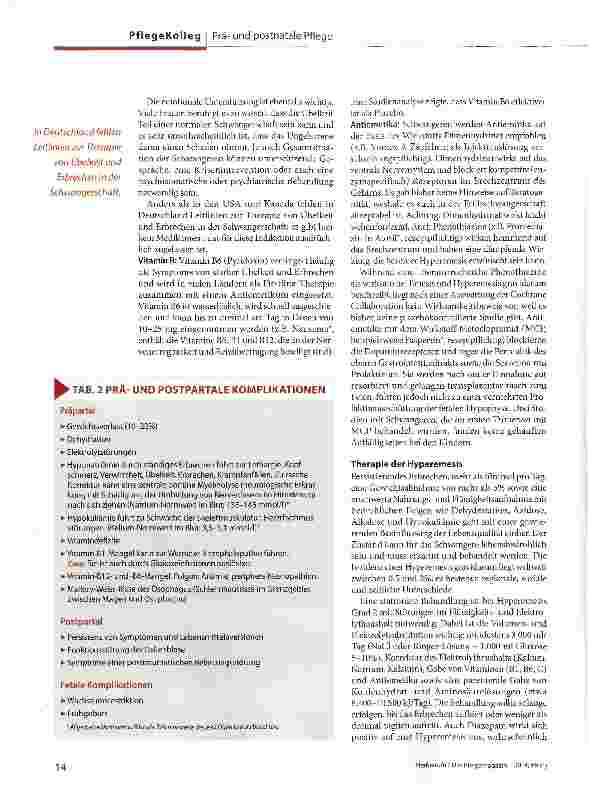 Vorschauseite 3: Hyperemesis - eine üble Geschichte