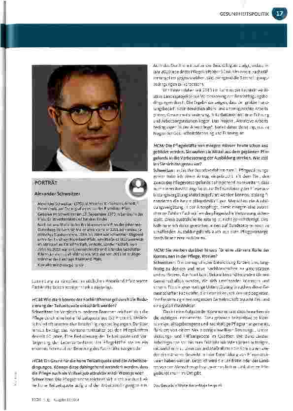 Vorschauseite 2: Wir brauchen einen Pflege