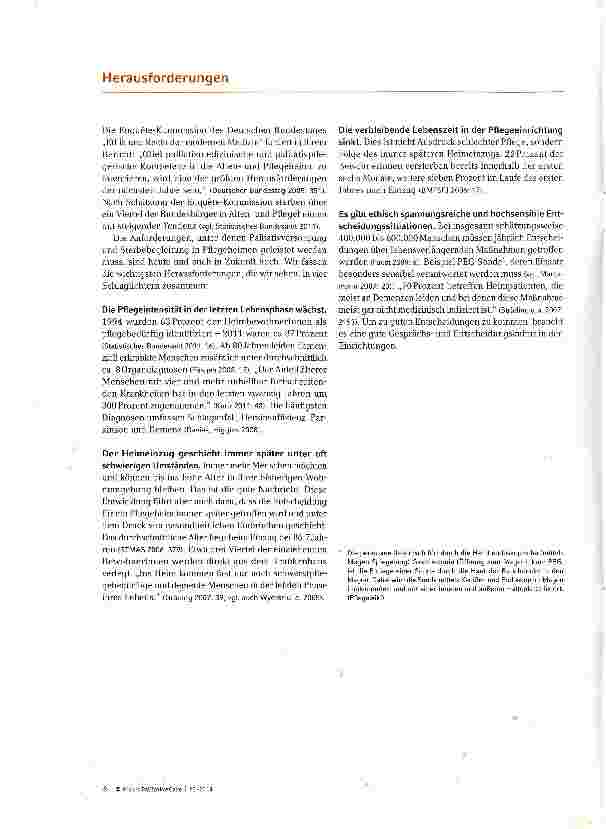 Vorschauseite 4: Die gesellschaftliche Bewertung von Pflegeheimen