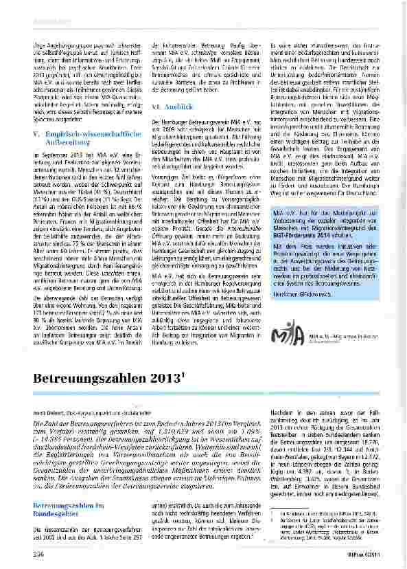 Vorschauseite 4: Migranten in Aktion - ein wegweisender Betreuungs-verein in Hamburg
