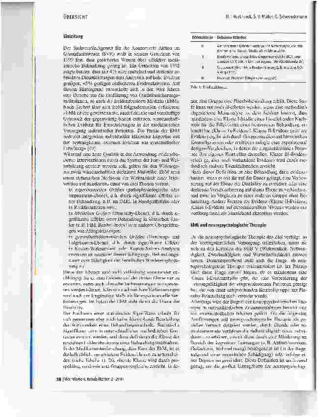 Vorschauseite 2: Evidenzbasierte neuropsychologische Therapie