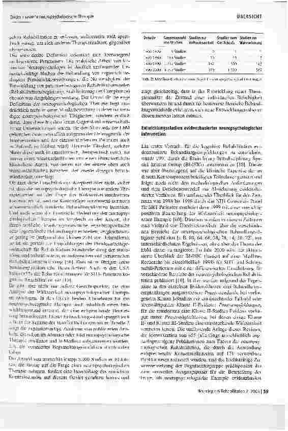 Vorschauseite 3: Evidenzbasierte neuropsychologische Therapie