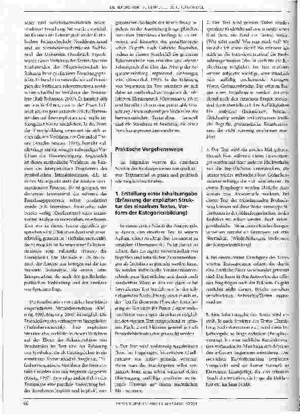 Vorschauseite 2: Die rekonstruktive hermeneutische Textanalyse