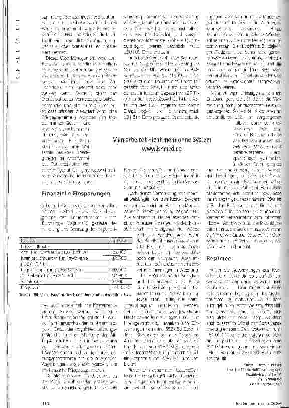 Vorschauseite 2: Es rechnet sich Erfolgreiches Modellprojekt zur besseren Versorgung gerontopsychiatrisch Erkrankter