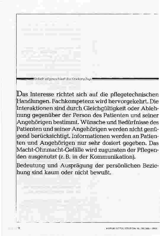 Vorschauseite 2: Wie erreichen wir eine gelungene Gemeindekrankenpflege?