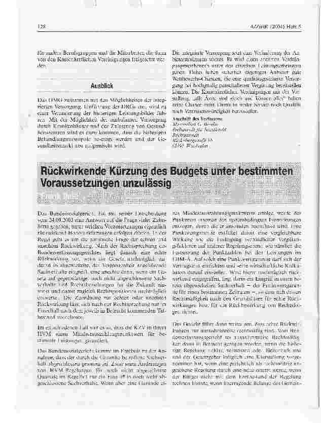 Vorschauseite 5: DRGs und integrierte Versorgung - eine Chance für Krankenhäuser und niedergelassene Ärzte?