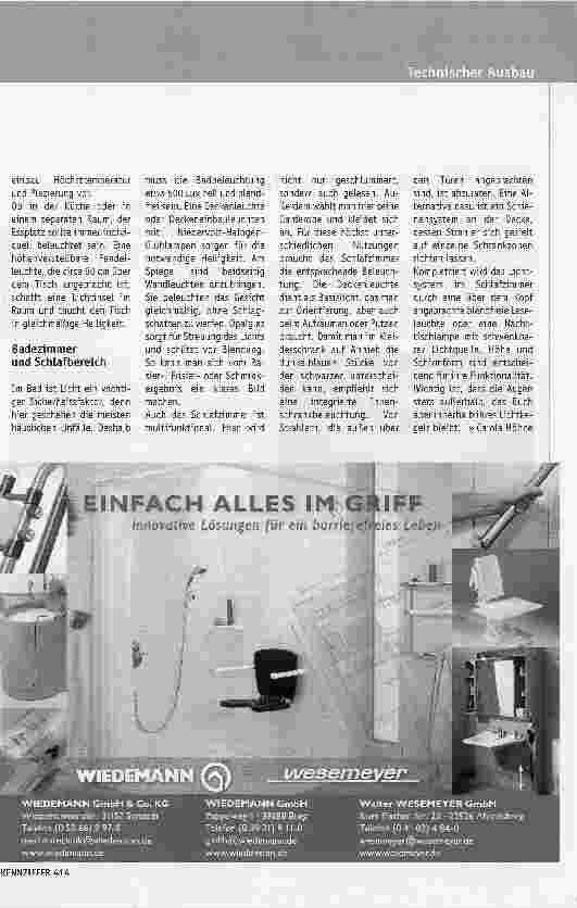 Vorschauseite 4: Planungssache: Gutes Licht für Senioren
