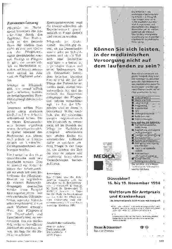 Vorschauseite 3: Pflegende im Nachtdienst Probleme und Perspektiven