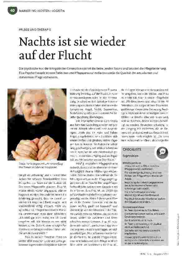 Vorschauseite 1: Nachts ist sie wieder auf der Flucht