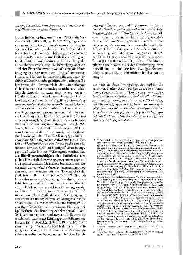 Vorschauseite 2: Zu den Konsequenzen der gesetzlichen Neuregelung der Zwangsbehandlung für die psychiatrische und psychosoziale Versorgung