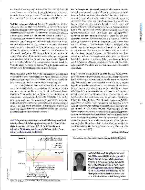 Vorschauseite 4: Psychoneuroimmunologische Erkenntnisse nutzen Ausdauertraining in der Onkologie