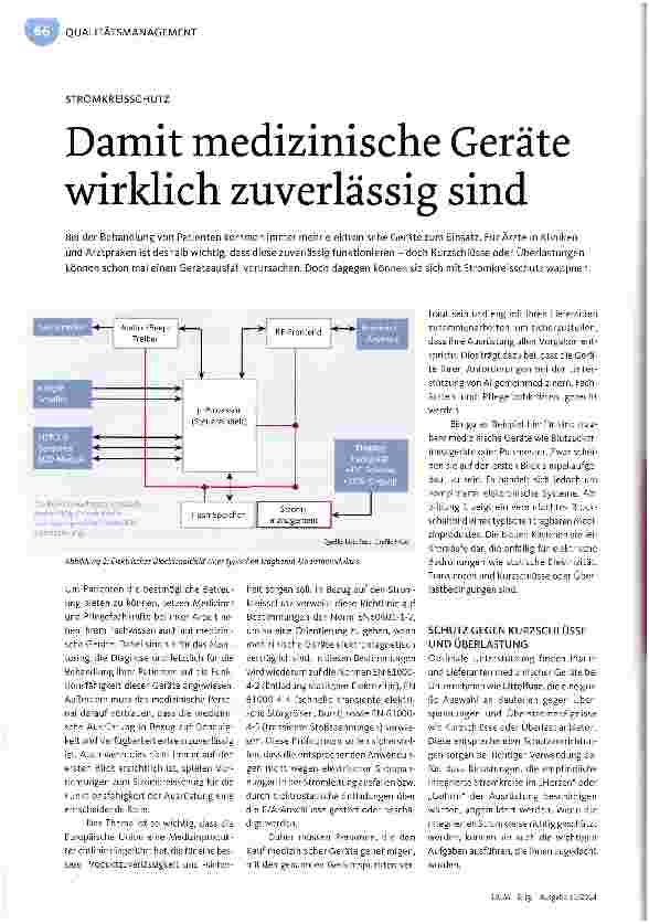 Vorschauseite 1: Damit medizinische Geräte wirklich zuverlässig sind