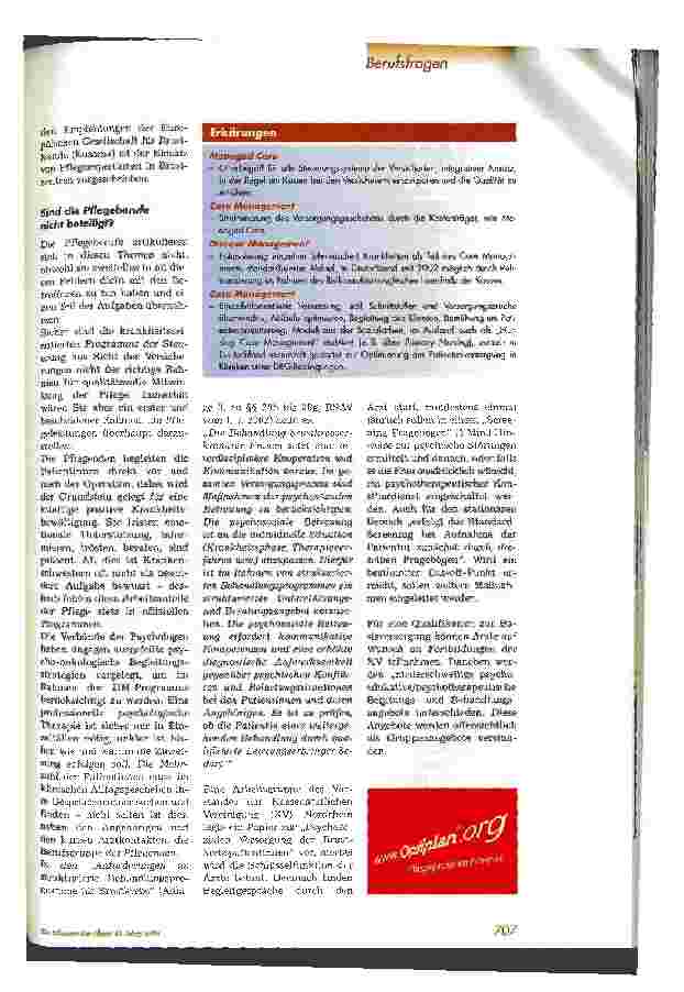 Vorschauseite 2: Das Schweigen der Pflege - Psychosoziale Begleitung im Disease-Management-ProgrammBrustkrebs