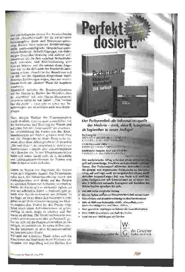 Vorschauseite 4: Das Schweigen der Pflege - Psychosoziale Begleitung im Disease-Management-ProgrammBrustkrebs