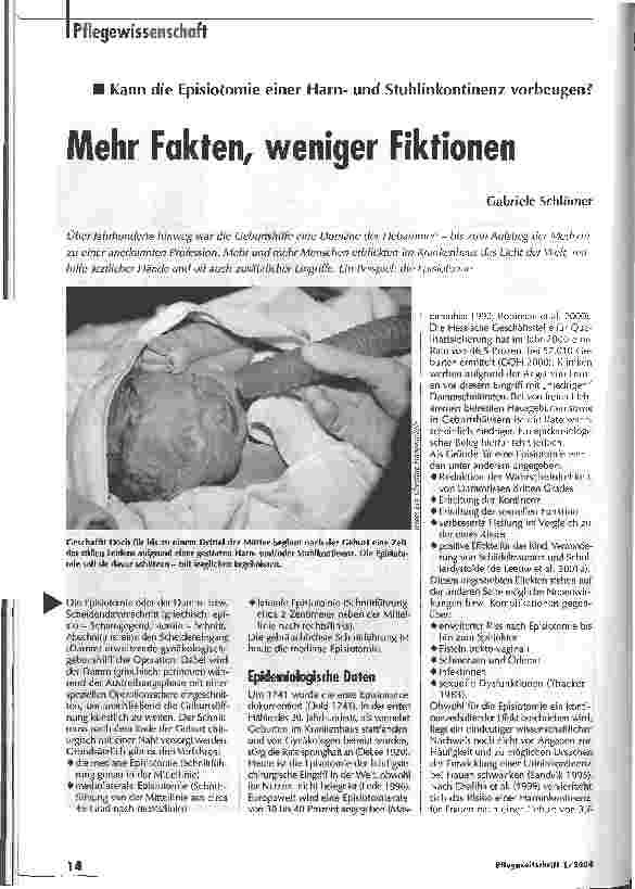 Vorschauseite 1: Mehr Fakten, weniger Fiktionen