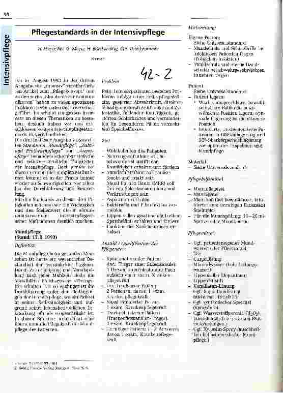 Vorschauseite 1: Pflegestandards in der Intensivpflege