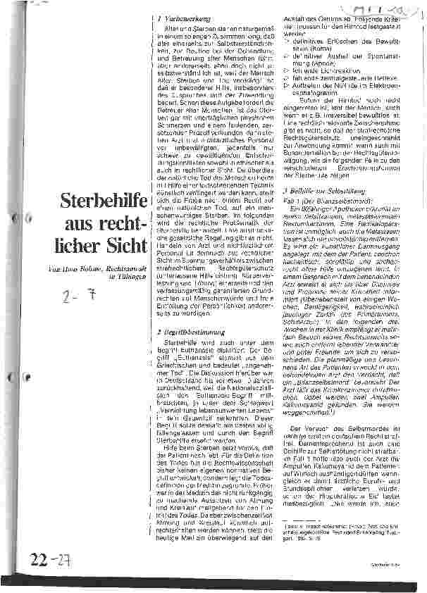 Vorschauseite 1: Stebehilfe aus rechtlicher Sicht