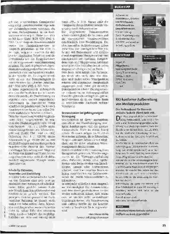 Vorschauseite 2: Dokumentation ist unverzichtbar