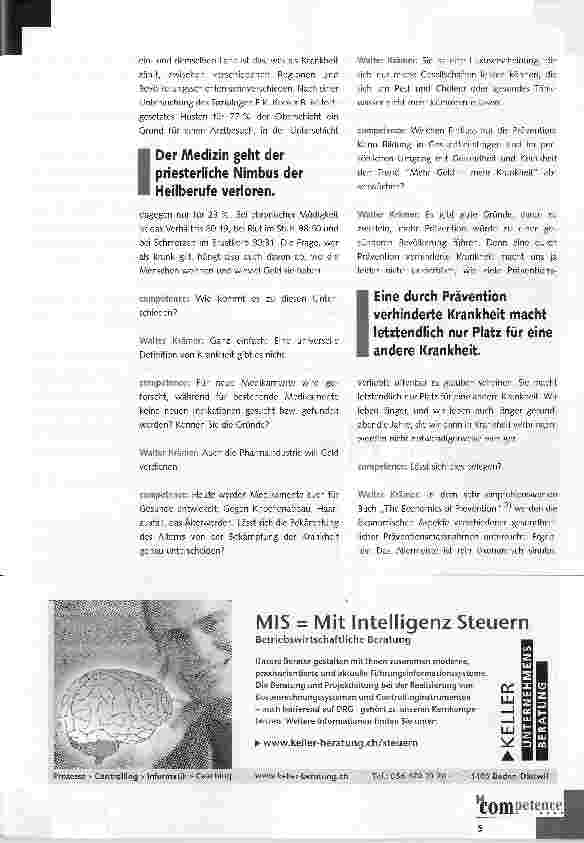 Vorschauseite 2: Je mehr Geld, desto mehr Krankheit