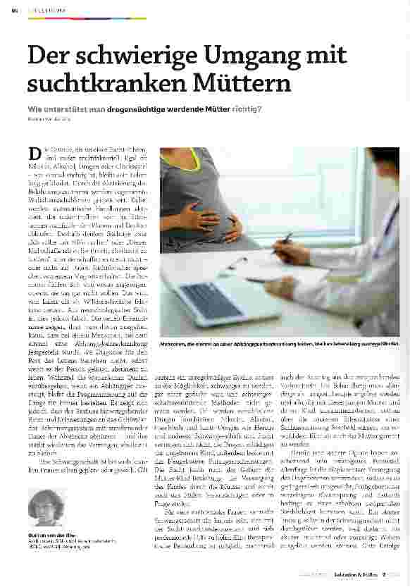 Vorschauseite 1: Der schwierige Umgang mit suchtkranken Müttern