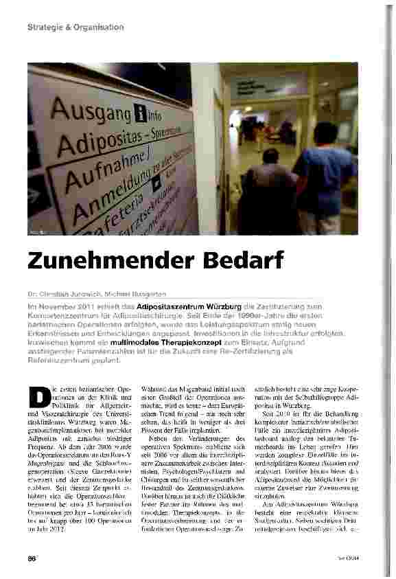 Vorschauseite 1: Zunehmender Bedarf