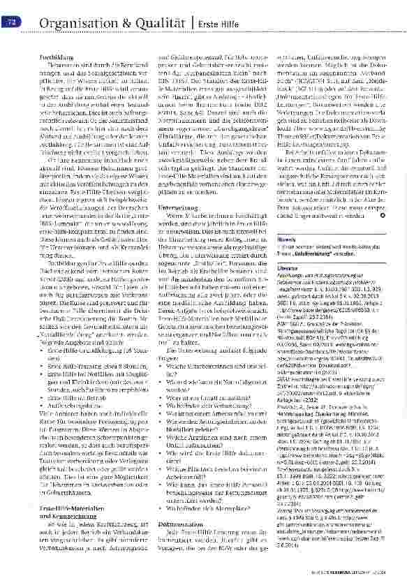 Vorschauseite 3: QM in der Freiberuflichkeit | Teil 7 Erste Hilfe