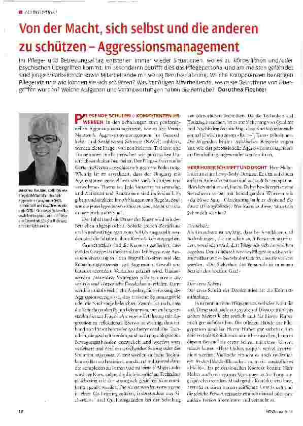 Vorschauseite 1: Von der Macht, sich selbst und die anderen zu schützen - Aggressionsmanagement