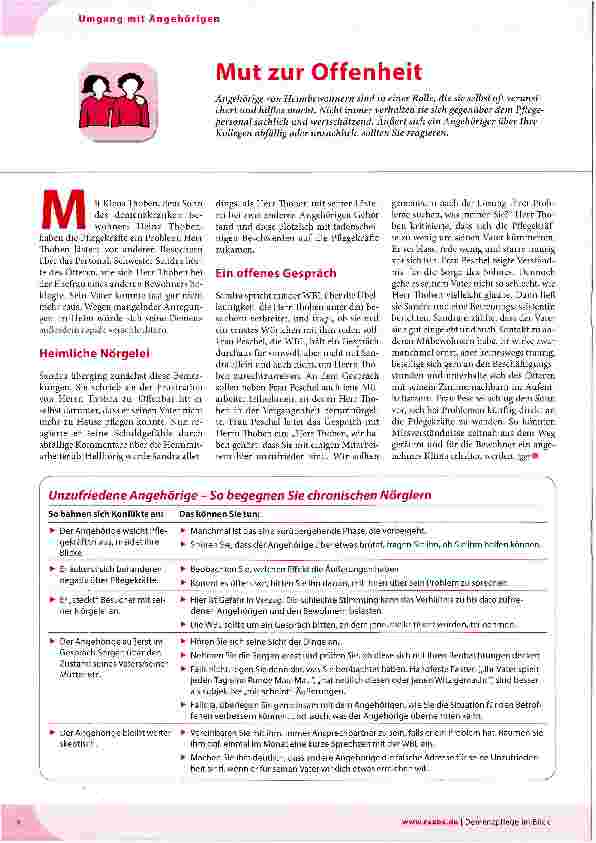 Vorschauseite 1: Mut zur Offenheit