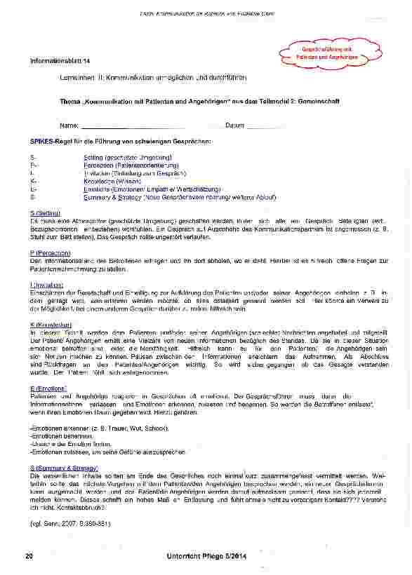 Vorschauseite 5: Kommunikation im Rahmen von Palliative Care