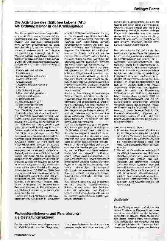 Vorschauseite 5: Pflegerische Sorgfalt und Qualitätssicherung aus der Sicht der Juristen