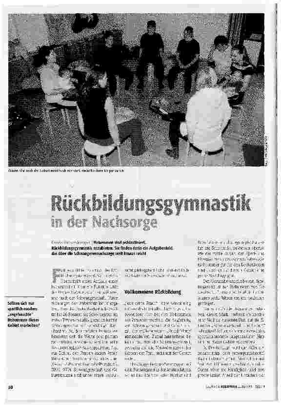 Vorschauseite 1: Rückbildungsgymnastik in der Nachsorge