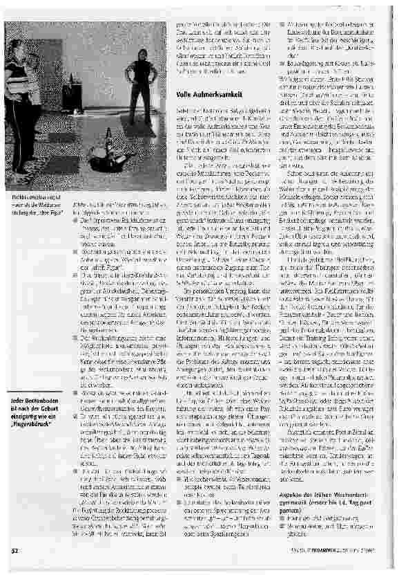 Vorschauseite 3: Rückbildungsgymnastik in der Nachsorge