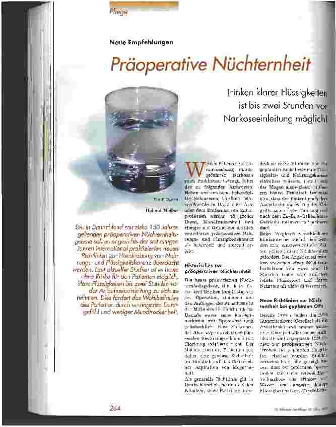 Vorschauseite 1: Präoperative Nüchternheit