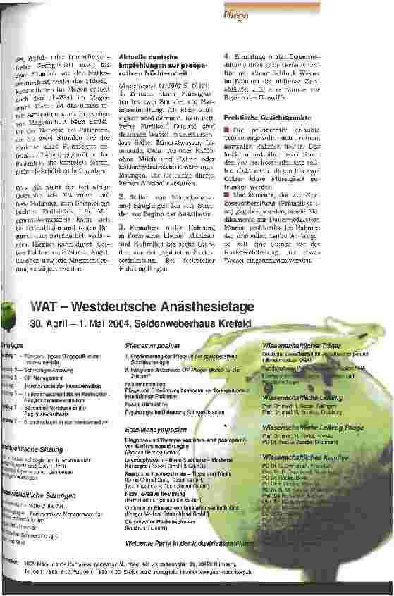 Vorschauseite 2: Präoperative Nüchternheit