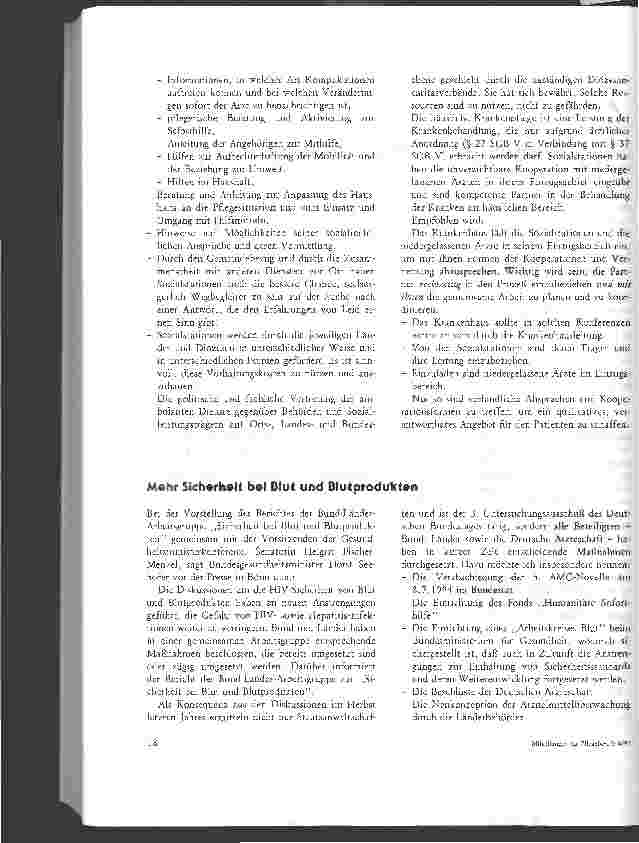 Vorschauseite 2: Zur Zusammenarbeit von Krankenhaus und Sozialstation Eine Empfehlung des Vorstandes des Katholischen Krankenhausverbandes Deutschlands vom 31.5.1994